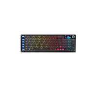 Corsair VANGUARD AIR 99 Wireless Tastiera da gioco RGB a basso profilo, QWERTY UK, layout al 99%, interruttore OPX, Hyper-Polling 8000 Hz, integrazione Stream Deck, Flashtap SOCD - Nero