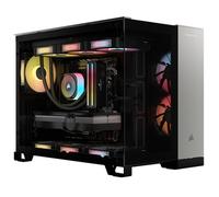 Corsair Vengeance i5200 Gaming PC - CPU Intel® Core™ Ultra 9 285K raffreddata a liquido, GPU NVIDIA® GeForce RTX™ 5090, memoria DDR5 Dominator Titanium RGB da 64 GB, SSD M.2 da 2+2 TB - Nero/Argento