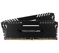 Corsair Vengeance LED Kit di Memoria Illuminato LED Entusiasta 32 GB (2x16 GB), DDR4 3000 MHz, C16 XMP 2.0, Nero con Illuminazione a LED Bianco