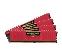 Corsair Vengeance LPX Memorie per Desktop a Elevate Prestazioni, 32 GB (4 X 8 GB), DDR4, 2400 MHz, C14 XMP 2.0, Rosso, dissipatore calore