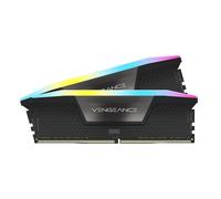 CORSAIR VENGEANCE RGB DDR5 RAM 64GB (2x32GB) 5600MHz CL40 Intel XMP Memoria per Computer Compatibile iCUE - Nero (CMH64GX5M2B5600C40)