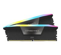 CORSAIR VENGEANCE RGB DDR5 64GB (2x32GB) DDR5 6000MHz CL40 AMD EXPO Intel XMP iCUE Memoria Compatibile per Computer - Grigio (CMH64GX5M2B6000Z40)