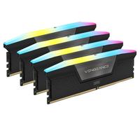 CORSAIR VENGEANCE RGB DDR5 RAM 96GB (4x24GB) 6000MHz CL30 Intel XMP iCUE Memoria Compatibile per Computer - Nero (CMH96GX5M4B6000C30)