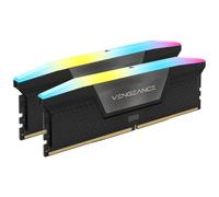 CORSAIR VENGEANCE RGB DDR5 RAM 32GB (2x16GB) 6200MHz CL36 Intel XMP Compatibile iCUE Memoria per Computer - Nero (CMH32GX5M2B6200C36)