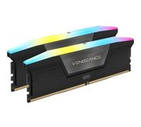 CORSAIR VENGEANCE RGB DDR5 RAM 48GB (2x24GB) 6400MHz CL36 Intel XMP Compatibile iCUE Memoria per Computer - Nero (CMH48GX5M2B6400C36)
