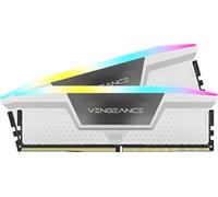 CORSAIR VENGEANCE RGB DDR5 RAM 32GB (2x16GB) 6200MHz CL36 Intel XMP Compatibile iCUE Memoria per Computer - Bianco (CMH32GX5M2B6200C36W)