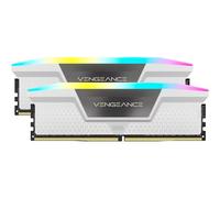 Corsair Vengeance RGB DDR5 6000MHz C30, Bianco - 64GB (2x32GB) CMH64GX5M2B6000C30W