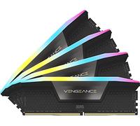 CORSAIR VENGEANCE RGB DDR5 RAM 64GB (4x16GB) 6600MHz CL32 Intel XMP Compatibile iCUE Memoria per Computer - Nero (CMH64GX5M4B6600C32)