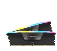 CORSAIR VENGEANCE RGB DDR5 RAM 96GB (2x48GB) 6400MHz CL32 Intel XMP iCUE Memoria Compatibile per Computer - Nero (CMH96GX5M2B6400C32)
