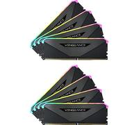 Corsair Vengeance RGB RT 256GB (8 x 32 GB), DDR4 3200MHz C16 Memoria per Desktop, Illuminazione RGB Dinamica, Ottimizzato per AMD 300/400/500 Series, Compatibile con Intel 300/400/500 Series, Nero
