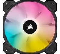 Corsair Ventola PWM Performance da 120 mm (Tecnologia Corair AirGuide, Otto LED RGB Programmabili, Bassa Rumorosità di 18 dBA, Controllo PWM, 1.500 giri/min), Nero, 120 mm