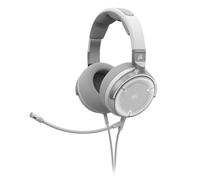 CORSAIR VIRTUOSO PRO Cuffie da Ggioco Aperte con Cavo - Microfono Unidirezionale Staccabile - 50mm Graphene Drivers - 20Hz-40 kHz Risposta Alla Frequenza - Bianco