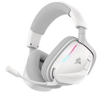 Corsair VOID v2 Cuffie da Gioco Wireless con Bluetooth - Bianco | Per PC, PS5, PS4, Switch e Dispositivi Mobili, Dolby Atmos, Batteria da 70 Ore, Dual Wireless, Ricarica Rapida