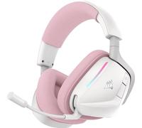 Corsair VOID v2 Cuffie da Gioco Wireless con Bluetooth - Rosa | per PC, PS5, PS4, Switch e Dispositivi Mobili, Dolby Atmos, Multipiattaforma Dual Wireless, Batteria di Lunga Durata