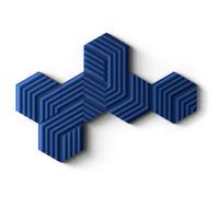 Corsair Wave Panels Starter Set 6 Pannelli in schiuma blu per trattamento acustico