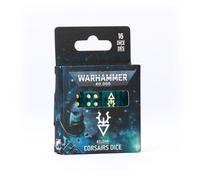 CORSAIRS DICE set di 16 dadi AZZURRI TRASPARENTI warhammer 40k AELDARI età 12+