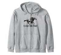Corse di Cavalli Scommetto su Quel Derby Jockey Horse Racer Divertente Felpa con Cappuccio