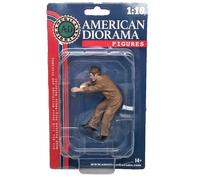 Corse Meccanico Uomo Resina Vettura Figura Display 1/18 American Diorama 76287