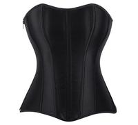 Corsetto da donna nero basco modellante overbust corsetto top pizzo disossato corsetto shapewear outfit body shapewear body shapewear body shapewear body shapewear, Nero , M