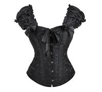 Corsetto da donna, stile steampunk, con lacci, gotico, strega, pirata | Corsetto con lacci per streghe, vampiri, pirati e steampunk