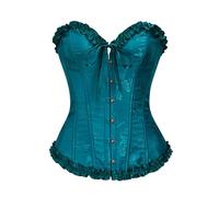 Corsetto da donna, taglie forti, con lacci, in raso, overbust, A, XS