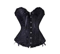 Corsetto Donna 2025 con Coulisse retrò Disossato Vintage Gotico Pizzo Bustier Modellante Elegante Bustino per Esaltare Le Dimensioni della Vita