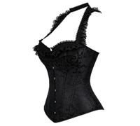 Corsetto Donna Elegante,Corsetto Da Donna Con Scollo Elasticizzato In Pizzo Stile Bustier E Reggiseno A Stecche Per Un Abito Da Festa Scollato Corpetto Modellante Dimagrante Vintage Per Carnevale