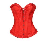 Corsetto Donna Elegante Medievale Curvy Elegante Corset Nero Stringivita Corsetti intimo Pirata Curvy Bustier Top A cuore Gotico Slim Bustino corsetto Pancia piatta Sexy Vampiro Halloween Principesse