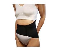 CORSETTO LOMBARE CON SAGOMATURA ADDOMINALE BASSA -Nero, M (76-86 cm.)- Supporto Ortopedico Steccato, Fascia Cintura 4 Stecche, Tutore Schiena, Busto Sostegno Correttore Posturale - UNISEX Uomo Donna