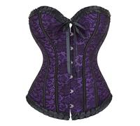 Corsetto Medieval da donna, senza spalline, senza spalline, senza spalline, in pizzo ricamato vintage, palazzo, senza spalline, stile gotico, jacquard, per Halloween, taglie forti