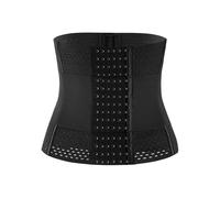 Corsetto modellante for la vita, da donna, con chiusura a 6 file di ganci e occhielli, cintura di controllo della pancia doppia(XS)