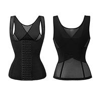 Corsetto Modellante per la Pancia da Donna, correttore posturale, Corsetto per la Schiena, Gilet per la Vita, Modellante per la Perdita di Peso (Nero 4X)