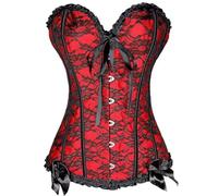Corsetto Nero Pizzo Overbust Corsetto Corsetti Intimo Slim Elegante Bustier Corsetto Vampiro Donna Top Stile Vintage Corsetti Principesse Da Sposa Sintetica Corsetto Sopra Il Busto Top Tipo Canotta