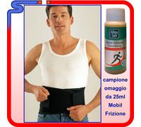 CORSETTO NERO REKORDSAN SUPPORTO LOMBOSACRALE SOSTENITIVO PER LAVORO E SPORT