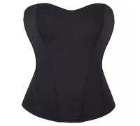 Corsetto Nero Scollo Cuore Modellante Senza Spalline Elegante Sexy CF47003