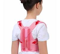 Corsetto ortopedico per bambini Bretelle per spalla lombare della colonna vertebrale posteriore Cintura di sostegno per la schiena regolabile per la postura dei bambini (Colore: Rosa, Taglia: M per