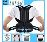 Corsetto posturale per schiena per uomini e donne - Corsetto posturale regolabile per la schiena, supporto per memoria muscolare, diritto, accessori palestra L,M,S,XL,XXLPoliammide