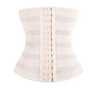 Corsetto traspirante per la vita e la pancia, per lo sport, body da donna, bianco, M