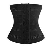 Corsetto traspirante per la vita e la pancia, per lo sport, body da donna, Nero , 4XL
