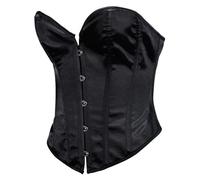 Corsetto Viola Corsetto Elastico Corsetto Pirata Donna Bustier Corsetto Overbust Gotico, Pancia Piatto Dieta - Halloween Carnevale Cosplay Party, nero, S