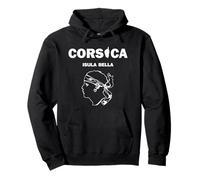 Corsica Isula Bella con Testa dei Pirati Corse Francia Corsica Felpa con Cappuccio