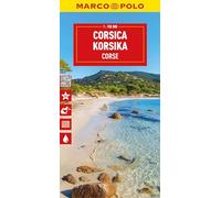 Corsica Marco Polo Map: Straßenkarte und Autokarte mit sehenswerten Strecken, Highlights und digitaler Erweiterung