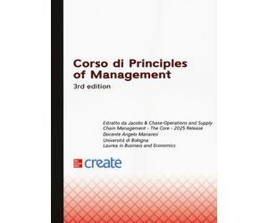 Corso di principles of management - AA.VV.
