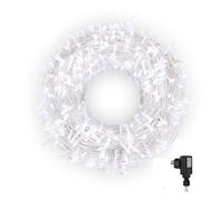 CORST Catena Luminosa 100M 600LED Luci Brillanti Filo di Rame 8 modalità con spina Impermeabile per Compleanno Decorazioni Natalizie Feste di Natale Luce(Bianca)