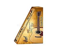 Cort C-001-0007 Pacchetto Chitarra Acustica con Dreadnought Earth60, Accordatore Elettronico a Clip, Set di Plettri, Set di Corde, Custodia Morbida