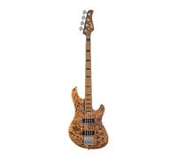 Cort GB-Modern 4 Open Pore Vintage Natural Electric Bass Guitar with Deluxe Soft Case