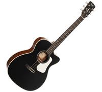 Cort L100OCF-CED Black Satin Chitarra Semiacustica Jumbo