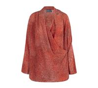 Cortana - Ingrid- camicia di seta stampa melograno- - - Blouses & Shirts - Donna - Rosso - L