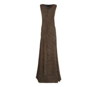 Cortana - Mire- lungo vestito di seta con stampa teki - - Dresses - Donna - Verde - S