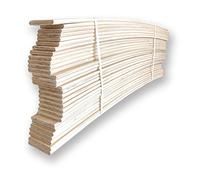 Cortassa Soluko Listelli Curvati in Legno di Faggio 79 cm - Kit 10 Pezzi - Doga Ricambio per Rete Letto - 79x6,7x0,8 cm - Resistenti e Flessibili